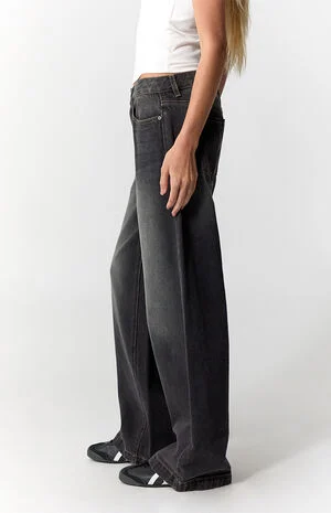 Casey Low Rise Baggy Jeans Black image number 3
