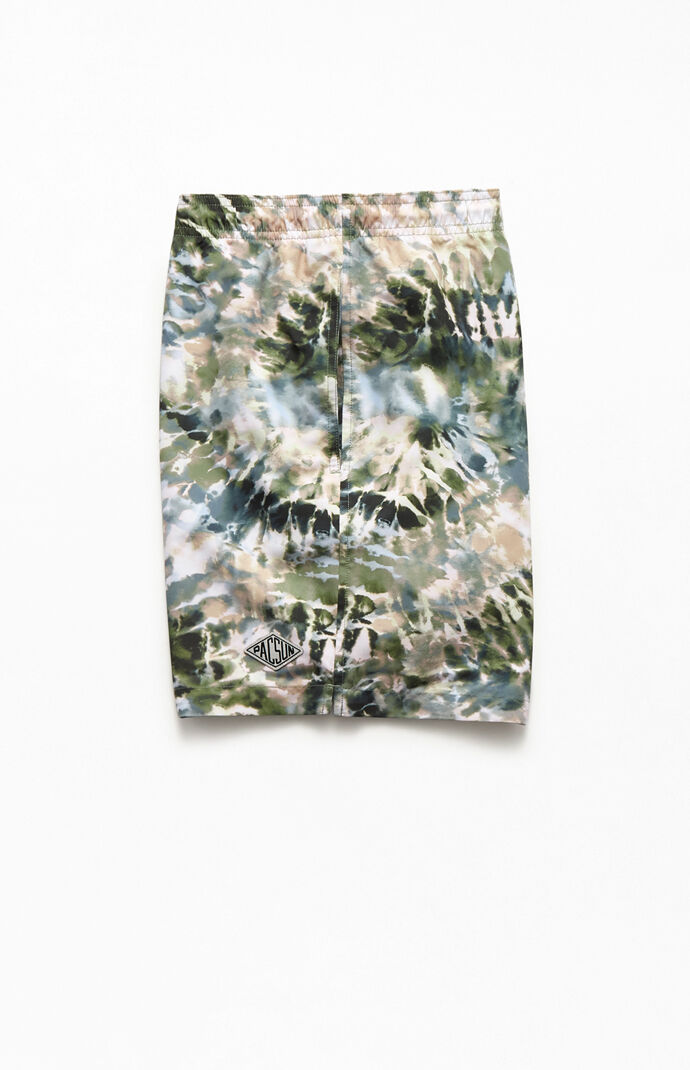 Spiral Dye Effect 17" Swim Trunks