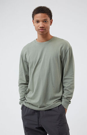 Sea Green Rhys Long Sleeve Regular Fit T-Shirt image number 1