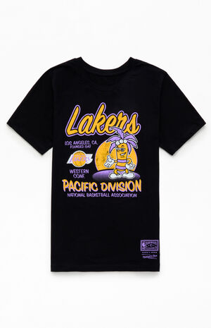 Kids NBA Retro LA Lakers Mascot T-Shirt image number 1