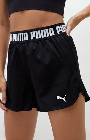 Black Woven Training Shorts image number 2