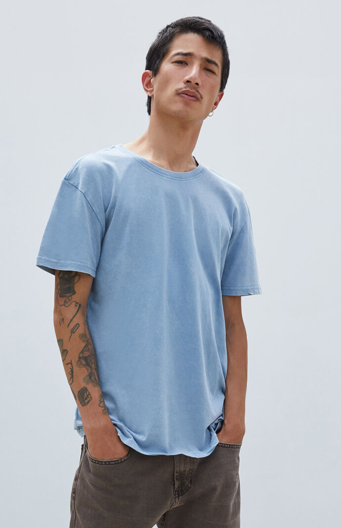 Light Blue Acid Wash T-Shirt