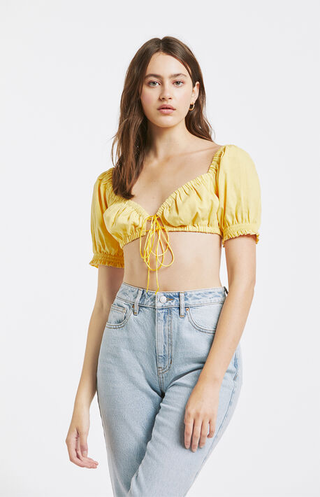 Tie Front Crop Top