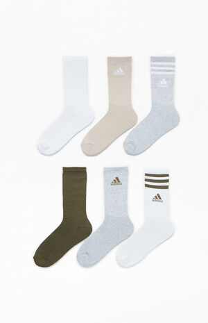6 Pack Mixed Crew Socks image number 2
