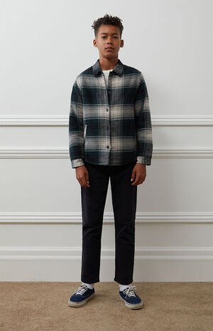 Sherpa Lined Plaid Shirt image number 3