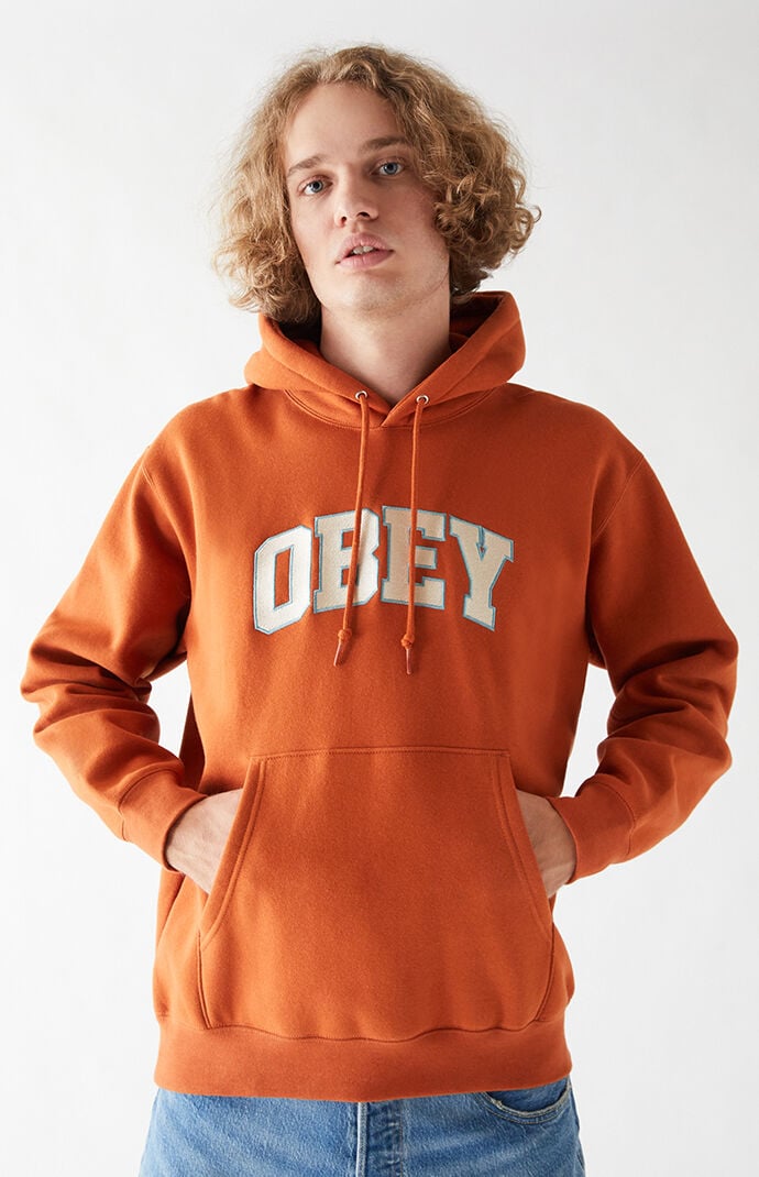 Obey sale orange hoodie