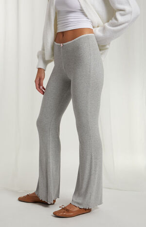 Rosette Knit Flare Pants image number 3