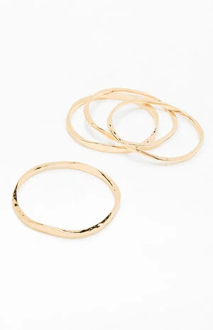 Lexxi Gold Metal Bangles image number 1