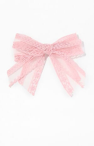 Ellie Lace Bow Hair Clip image number 1