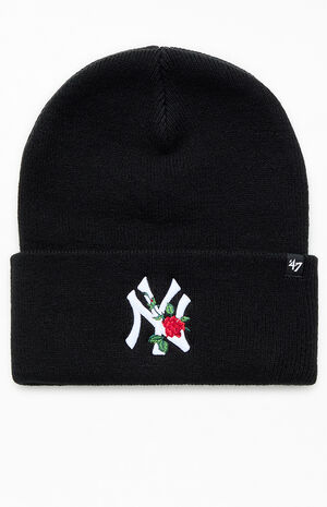 NY Yankees Rose Thorn Beanie image number 1