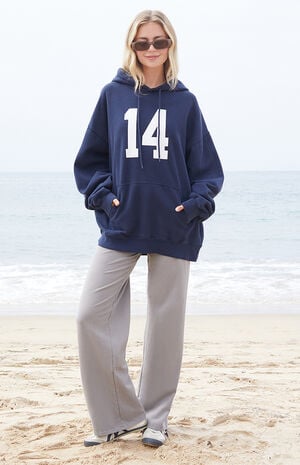 Blue Christie 14 Oversized Hoodie image number 5