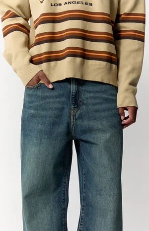 Blake Extreme Baggy Jeans Dark Indigo image number 5