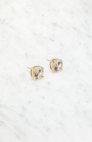 Rhinestone Stud Earrings image number 1