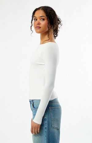 Shaina Long Sleeve Boat Neck Top image number 3