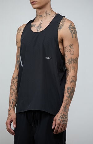Black Active Perforated&nbsp;Tank Top image number 3