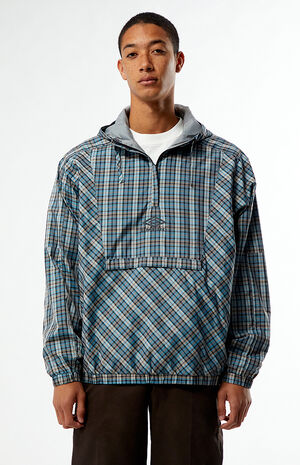 Checked Partial Zip Up Jacket image number 1