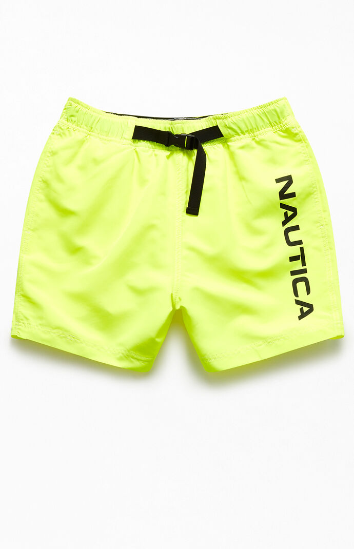 Neon Buckle 16" Swim Trunks