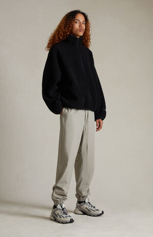 Jet Black Polar Fleece Half Zip Sweatshirt image number 5