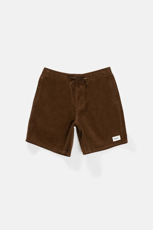 Chocolate Classic Corduroy Shorts image number 1