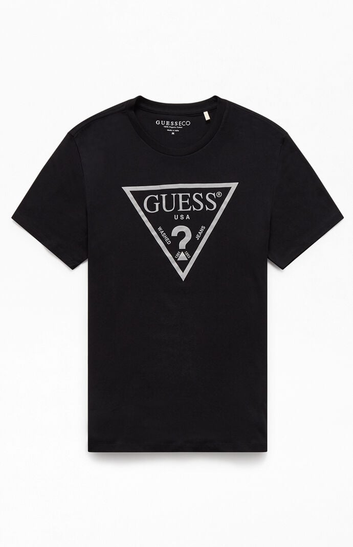 guess reflective t shirt