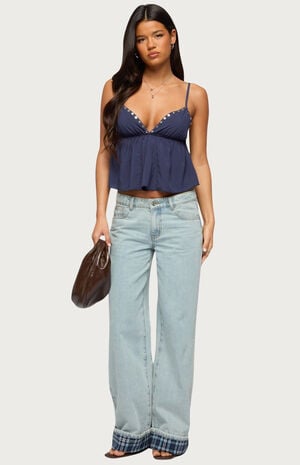 Alina Studded Babydoll Tank Top image number 5