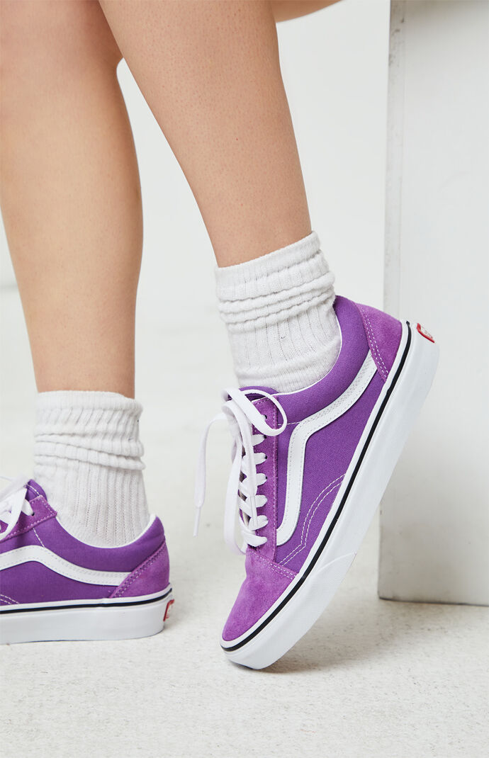 Vans Women's Purple Old Skool Sneakers 