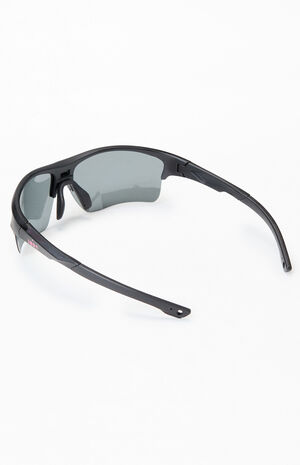 x Pacsun Black Classic Sport Shield Sunglasses image number 2