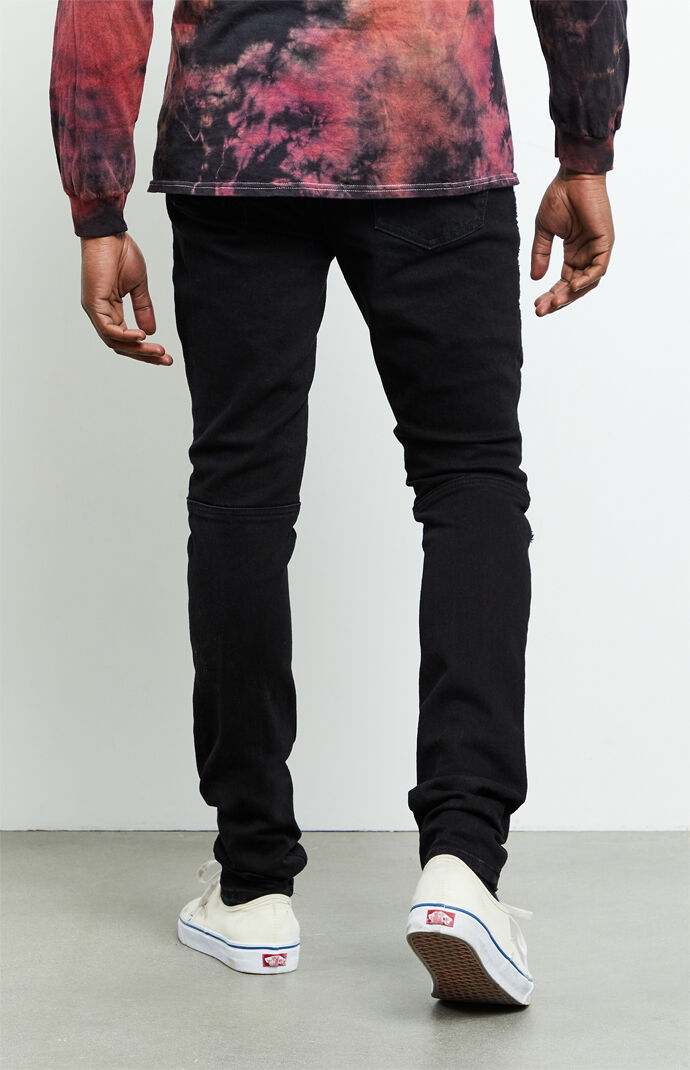 pacsun black ripped moto skinniest jeans