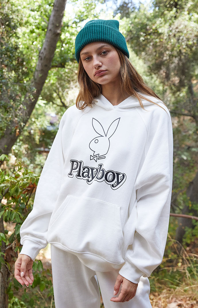 White playboy hoodie discount
