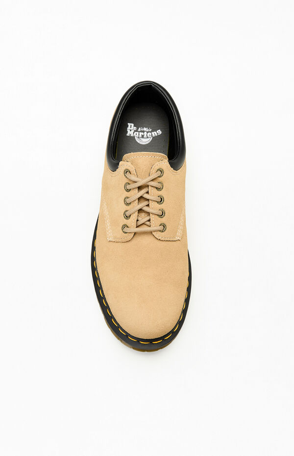 Dr Martens 8053 Tan Waxy Suede Shoes