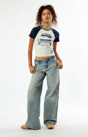 Mustang Raglan Baby T-Shirt image number 4