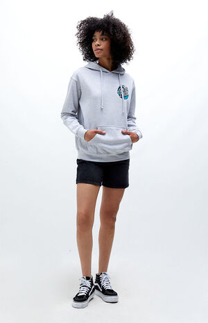 Heather Grey Wave Dot Hoodie image number 4