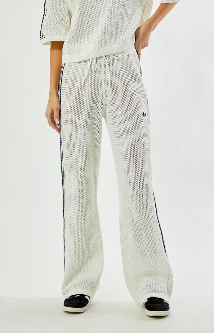adidas Knitted Crochet Firebird Track Pants | Pacsun