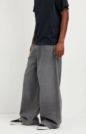 Ryder Ultra Baggy Jeans Flames Gray image number 3