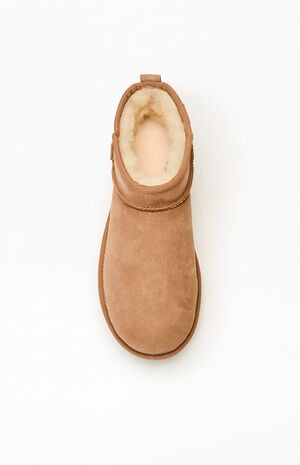 Women's Brown Classic Ultra Mini Boots image number 5