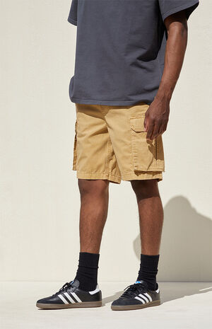 Khaki Cargo Shorts image number 4