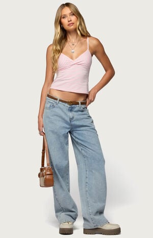 Emilea V Neck Striped Tank Top image number 5