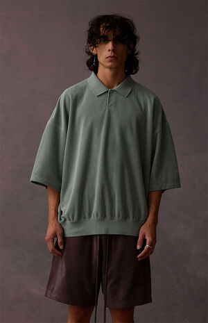 Sycamore Terry Cloth Short Sleeve Polo Shirt image number 2
