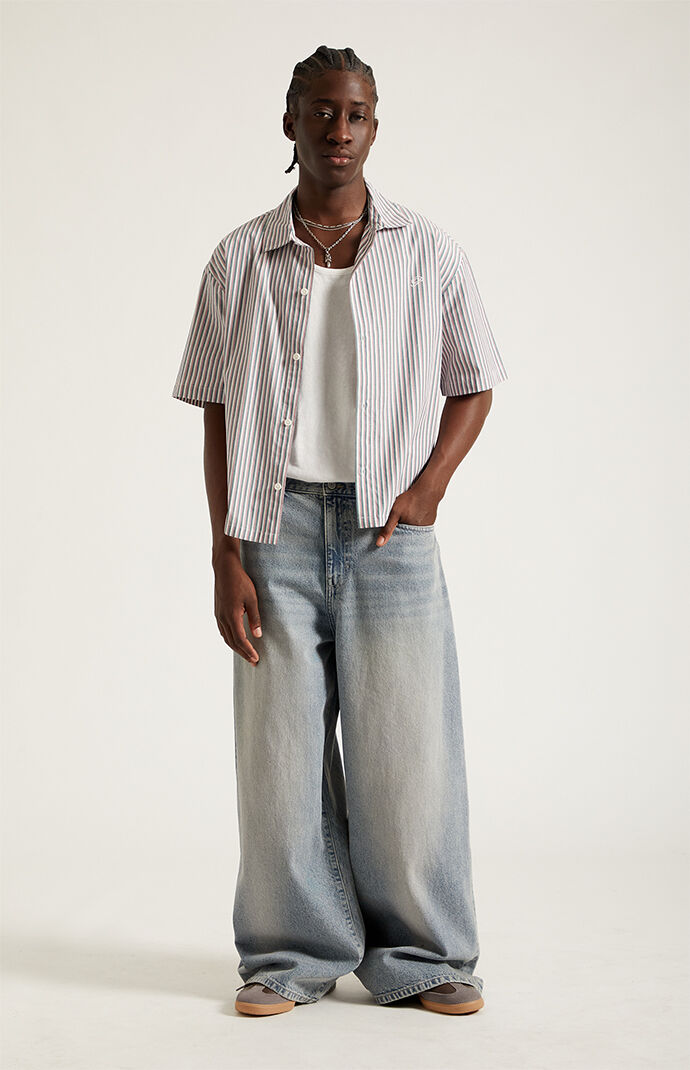 Pacsun Ryder Ultra Baggy Jeans Light Blue