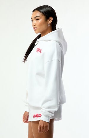 White & Pink Puff Graphic Vol. 1 Hoodie image number 3