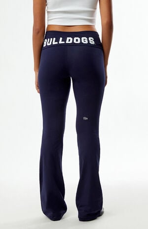 Yale Bulldogs Fold-Over Yoga Pants image number 4