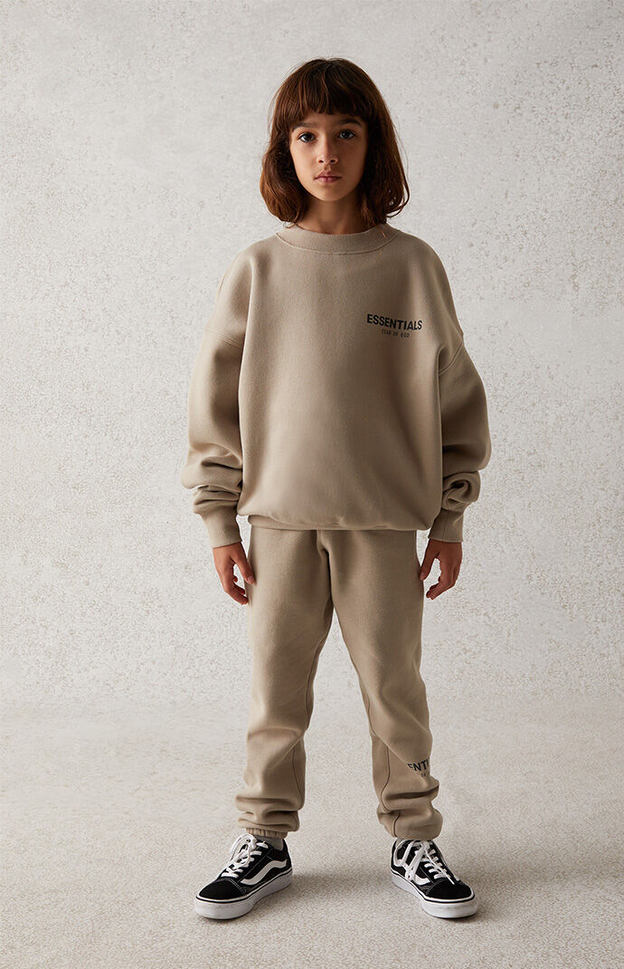 God Kids Tan Crew Neck Sweatshirt | PacSun