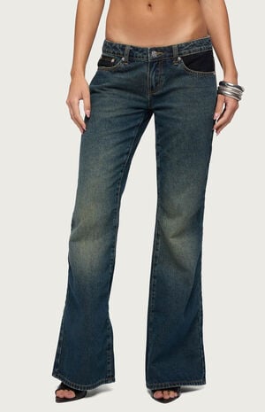 Tatem Lacey Low Rise Flared Jeans image number 1