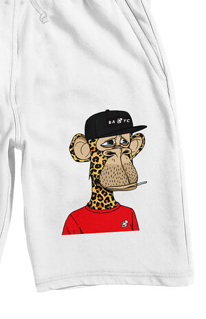 Bored Of Directors White Sweat Shorts image number 2