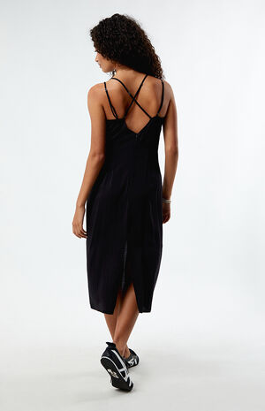 Rosette Linen Midi Dress image number 2