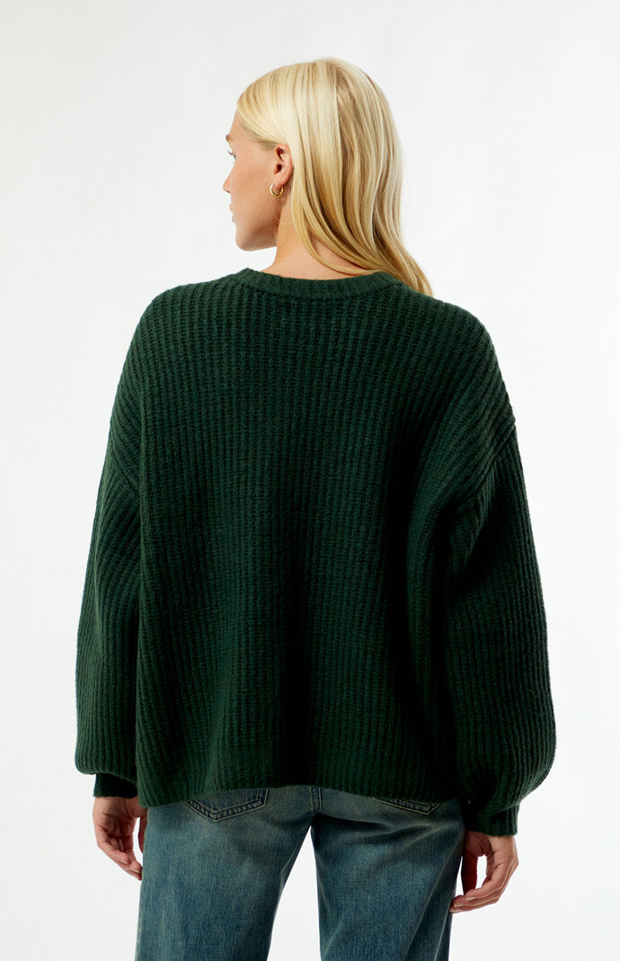 トップス everyone oversized low gauge knit ZDC Women's Oversized Sweater Summer 3/4 Sleeve Casual Cropped Top