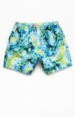 Blossom Tie Dyed 17" Swim Trunks Blossom Tie Dyed 17" Swim Trunks image number null