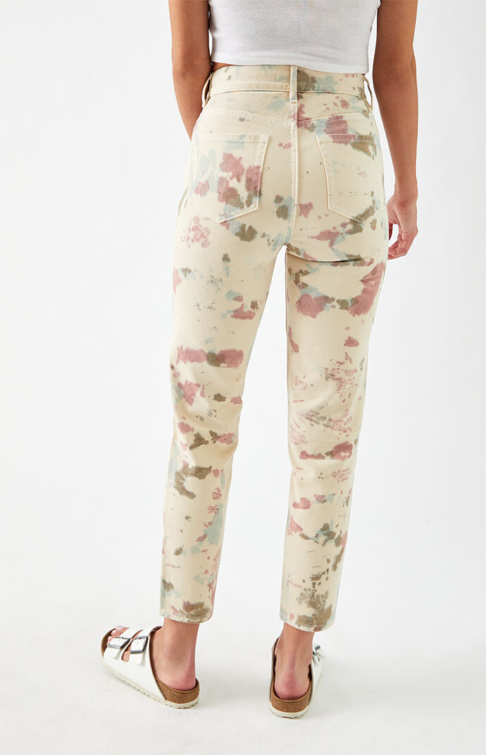 Tie Dye Ultra High Waisted Slim Fit Jeans
