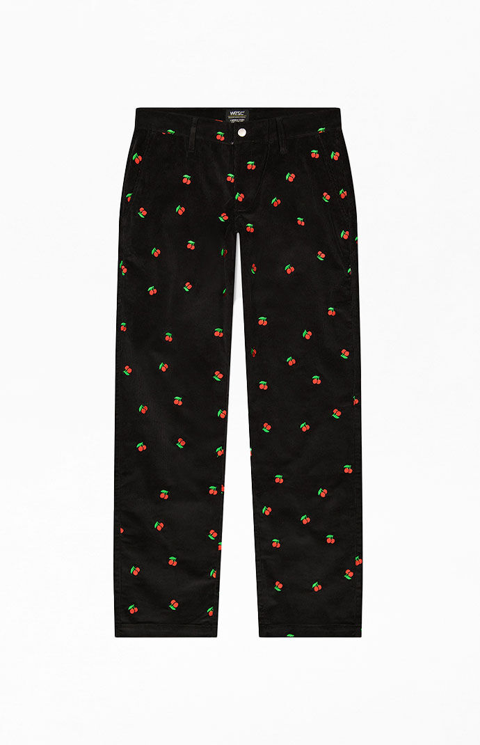 WeSC America Inc Embroidered Relaxed Fit Corduroy Pants | PacSun WeSC America Inc Embroidered Relaxed Fit Corduroy Pants | PacSun