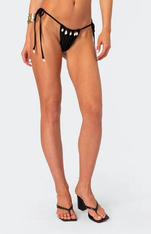 Puka Charm String Bikini Bottom image number 1